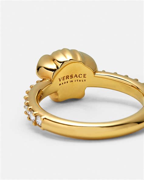 offerta anello squadrato nero medusa versace|Anello La Medusa con cristalli in Oro .